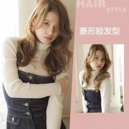 菱形脸适合蛋蛋卷短发发型,菱形脸短发烫发发型图片