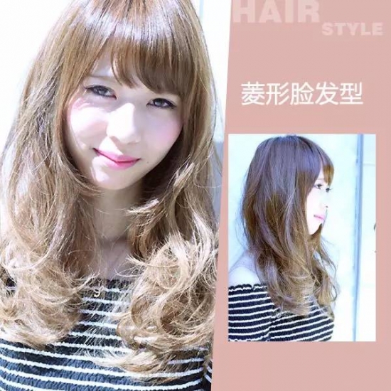 菱形脸适合蛋蛋卷短发发型,菱形脸短发烫发发型图片