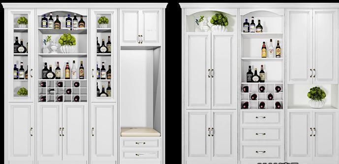 3dmax怎么画玻璃酒柜,新中式酒柜装饰柜组合3d模型