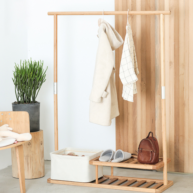 衣帽架带轮可移动落地立式挂衣,轻奢衣帽架落地家用卧室挂衣