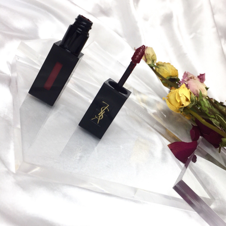 ysl409唇釉配什么颜色的眼影,ysl圣罗兰经典黑管唇釉409浆果红