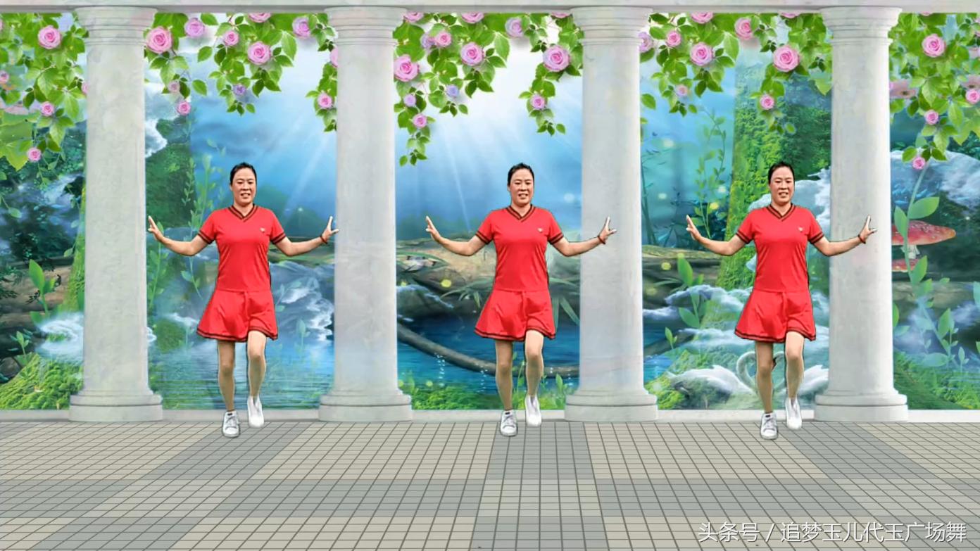 广场舞家乡的姑娘真漂亮简单版,代玉广场舞女儿情