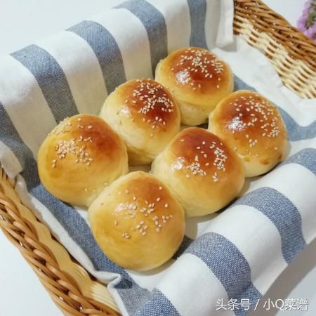 小餐包早餐松软推荐,一次发酵酸奶小餐包