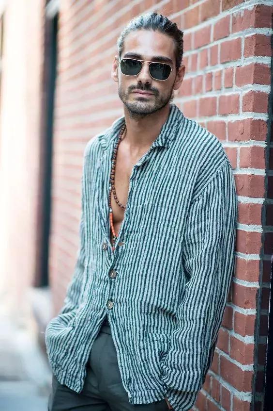 亚麻衬衫怎么穿才有品位,亚麻衬衫夏季穿最舒服