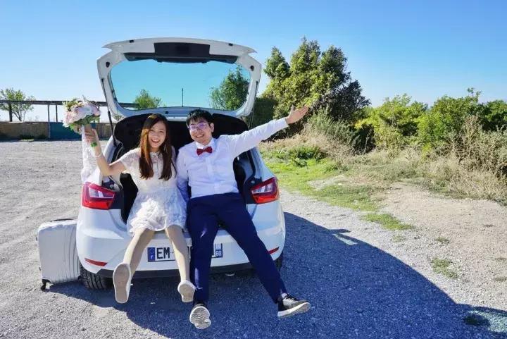 婚纱照个人写真艺术照素人,南法复古感婚纱照