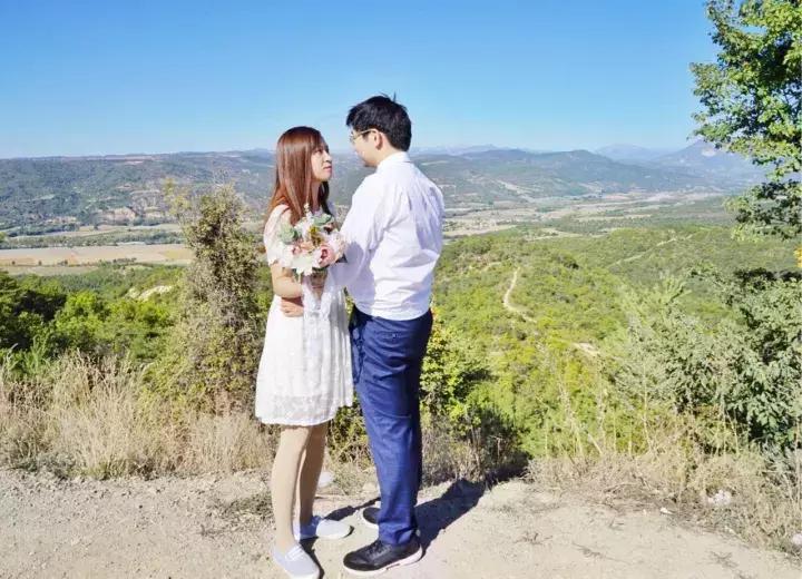 婚纱照个人写真艺术照素人,南法复古感婚纱照