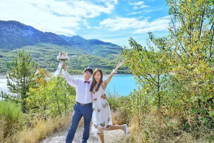 婚纱照个人写真艺术照素人,南法复古感婚纱照