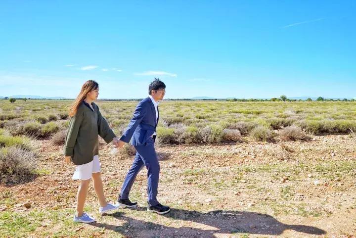 婚纱照个人写真艺术照素人,南法复古感婚纱照