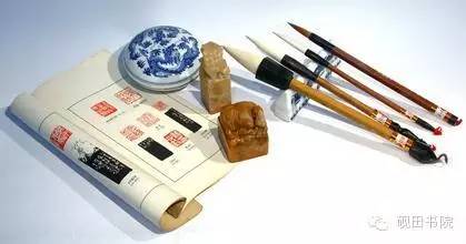 文房毛笔,文房毛笔瓷器摆件