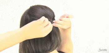 马思纯周冬雨渔夫帽的发型教程,马思纯发型女编发