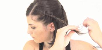 马思纯周冬雨渔夫帽的发型教程,马思纯发型女编发