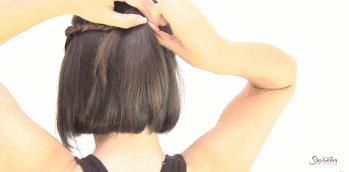 马思纯周冬雨渔夫帽的发型教程,马思纯发型女编发