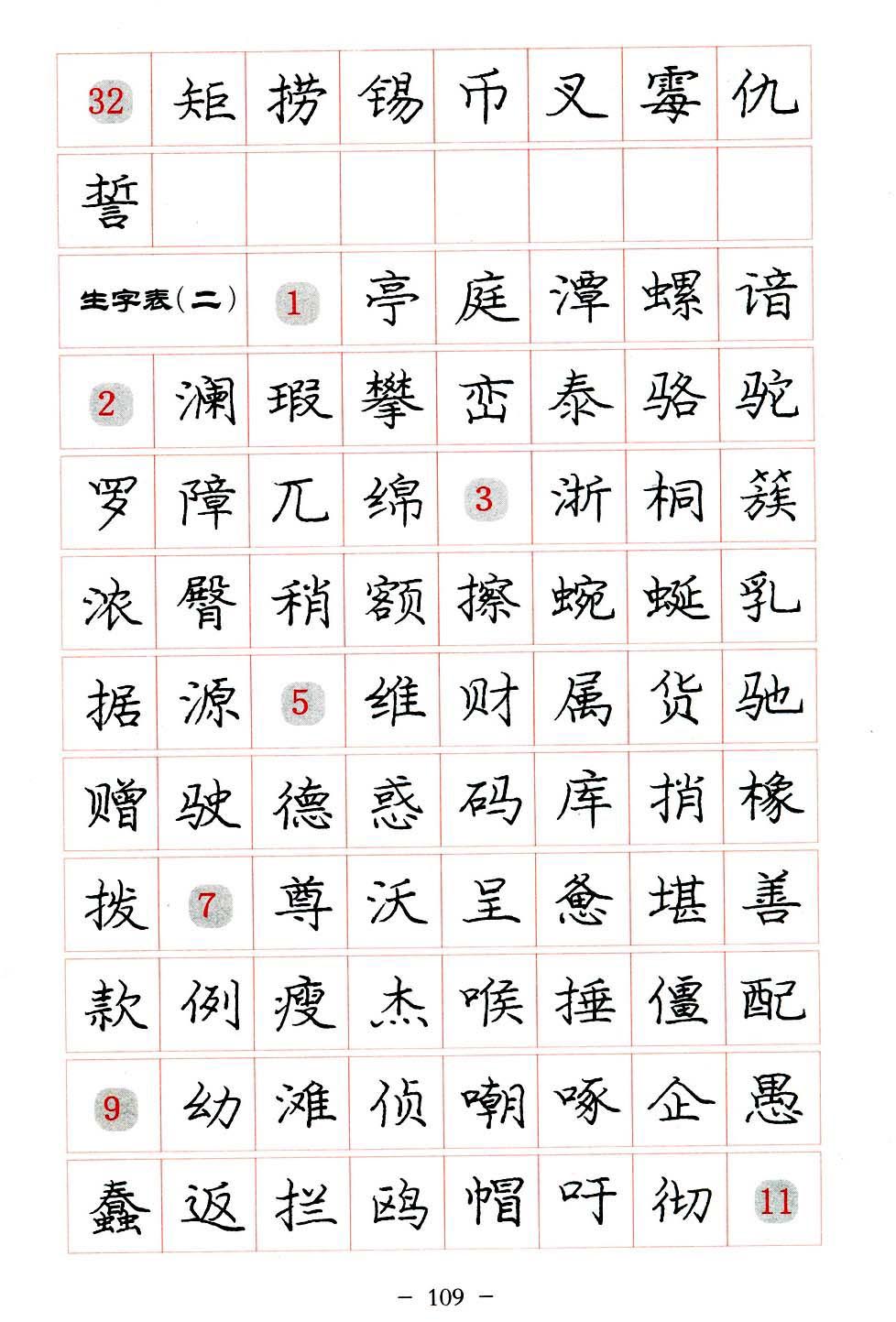 庞中华硬笔楷书系列字帖,庞中华硬笔楷书入门字帖