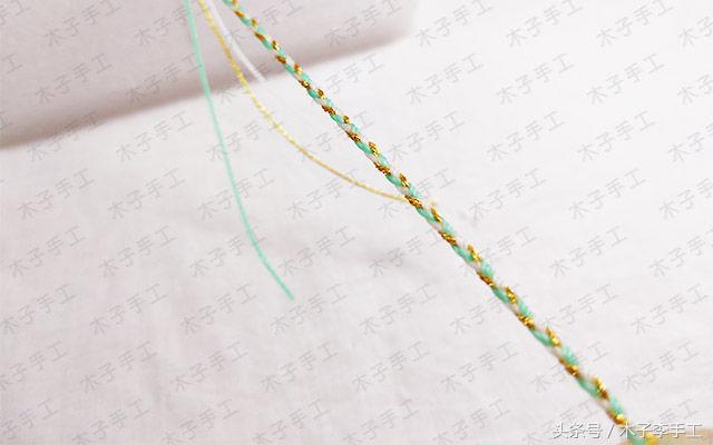 一根绳子编三股辫手链,三分钟学会一款手链