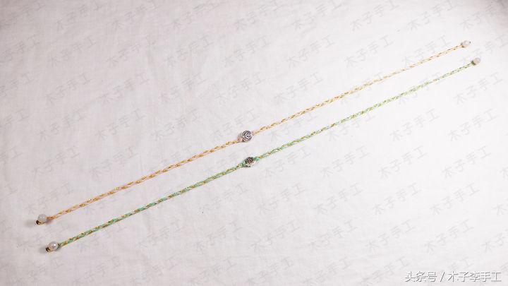 一根绳子编三股辫手链,三分钟学会一款手链