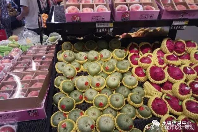 水果店水果陈列摆放销售技巧,20方长方形水果店铺陈列设计