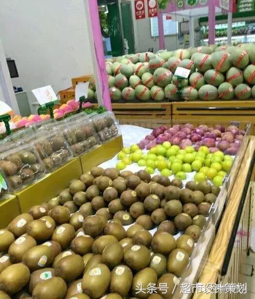 水果店水果陈列摆放销售技巧,20方长方形水果店铺陈列设计