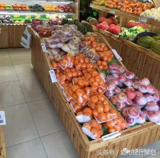 水果店水果陈列摆放销售技巧,20方长方形水果店铺陈列设计
