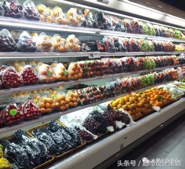 水果店水果陈列摆放销售技巧,20方长方形水果店铺陈列设计