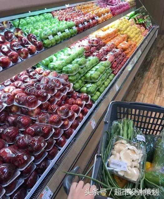 水果店水果陈列摆放销售技巧,20方长方形水果店铺陈列设计