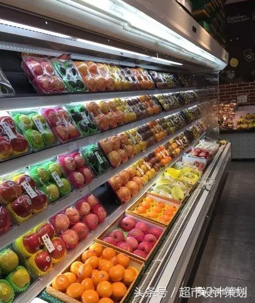 水果店水果陈列摆放销售技巧,20方长方形水果店铺陈列设计