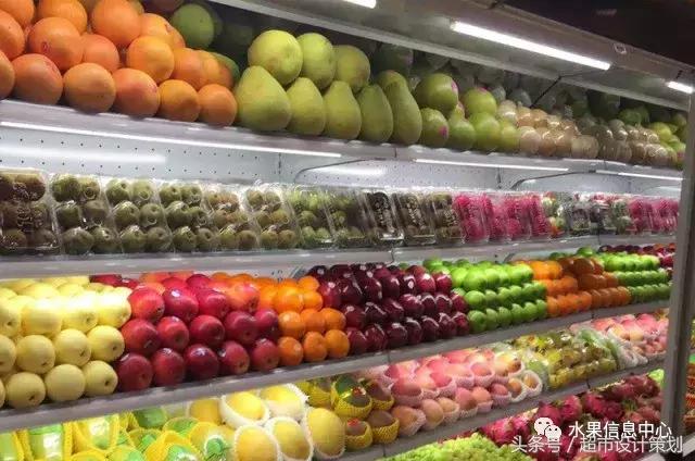 水果店水果陈列摆放销售技巧,20方长方形水果店铺陈列设计