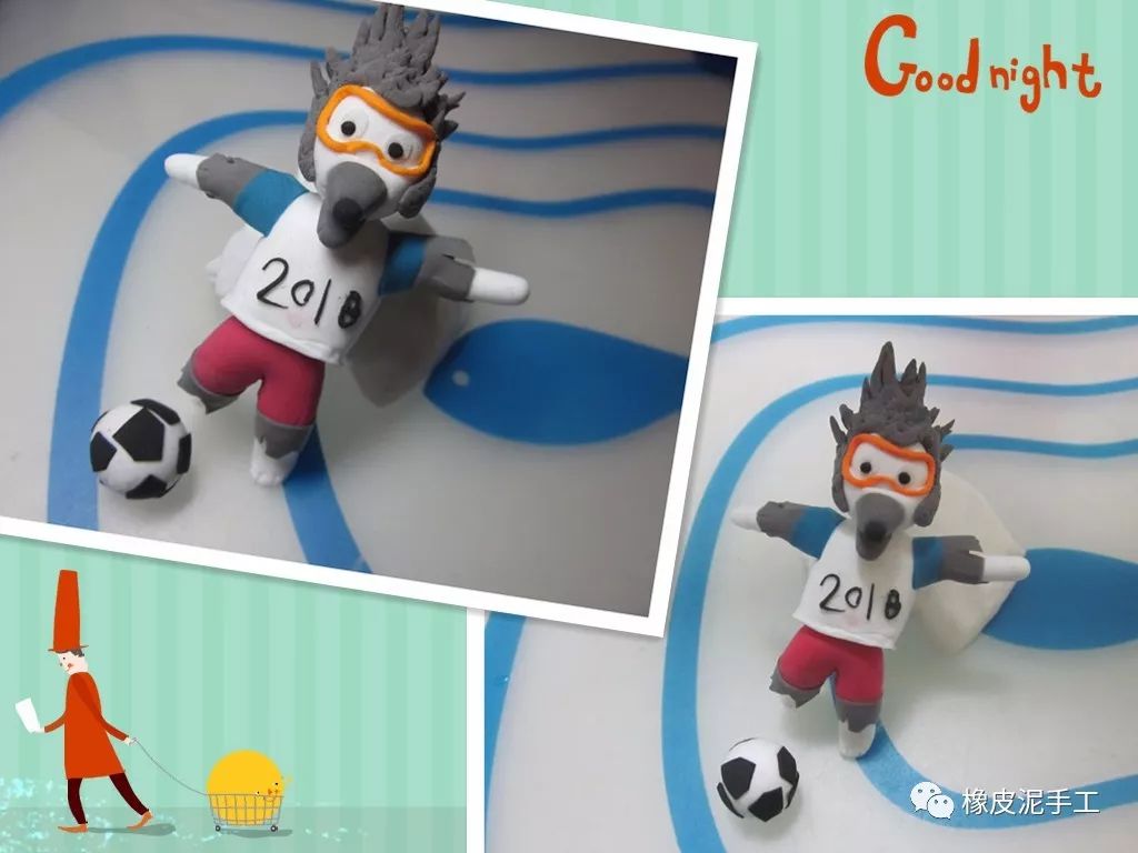 手工橡皮泥制作狼,橡皮泥狼的做法