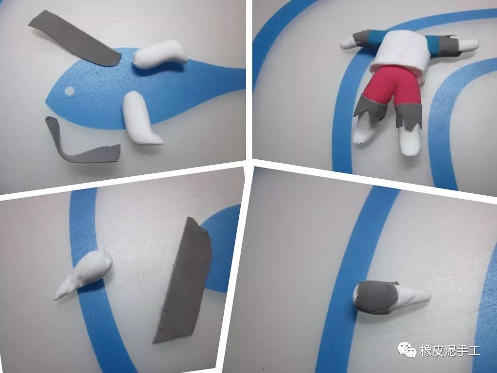 手工橡皮泥制作狼,橡皮泥狼的做法