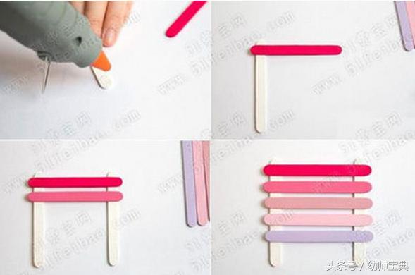 废旧雪糕棒手工幼儿制作,一次性筷子雪糕棍手工制作
