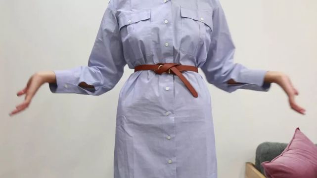 腰带系法生活小技巧,教你一个时尚美丽腰带系法小技巧