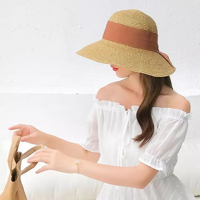 可以折叠的遮阳帽子,可折叠漂亮的夏季帽子