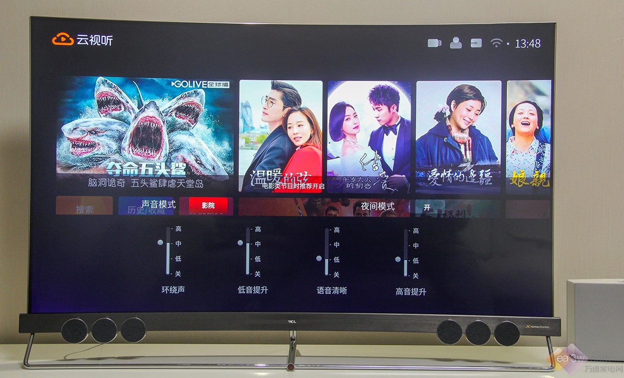 tcl55x5电视屏幕黑没反应,tcl55v6e电视评测优点和缺点