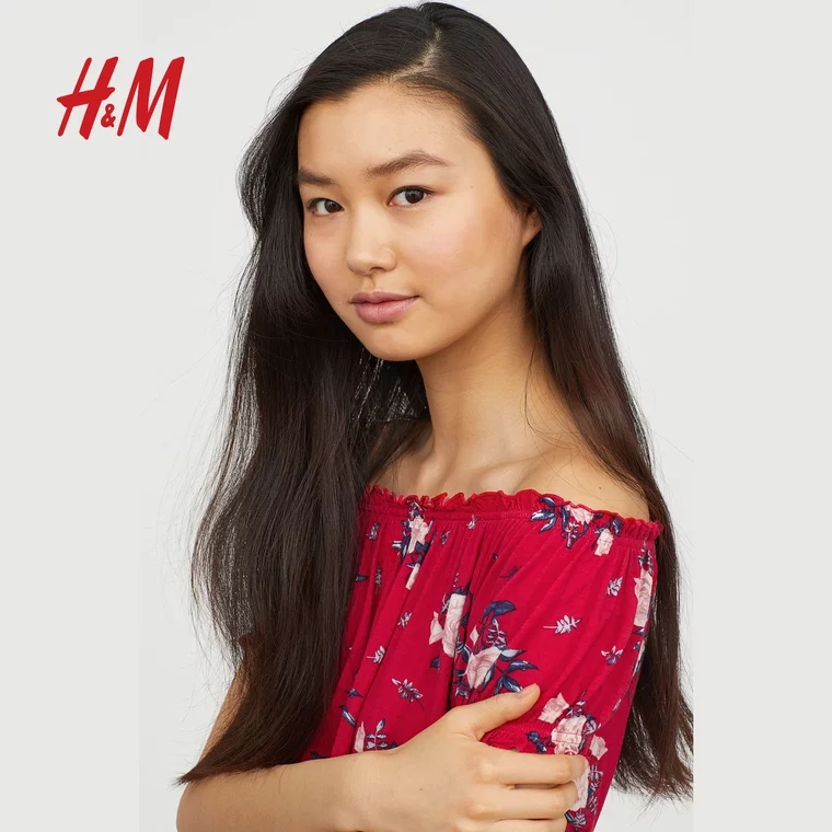 今年hm的碎花连衣裙,hm连衣裙2020夏