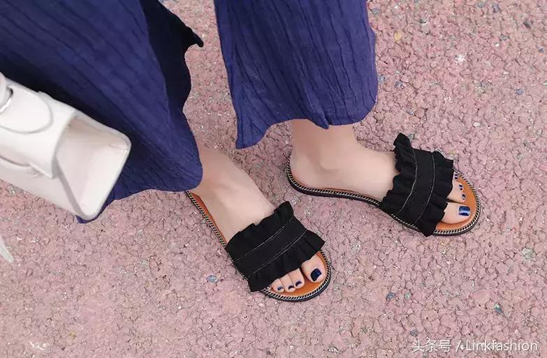 洋气时髦亚麻男士拖鞋,高档外穿拖鞋女洋气时髦拖鞋