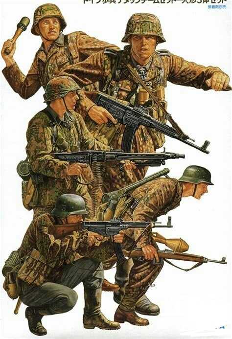 二战德军迷彩服,二战德军迷彩服全部的种类