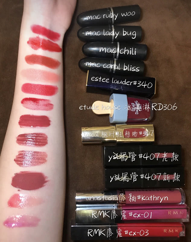 近期最爱的口红试色,最近火的口红试色