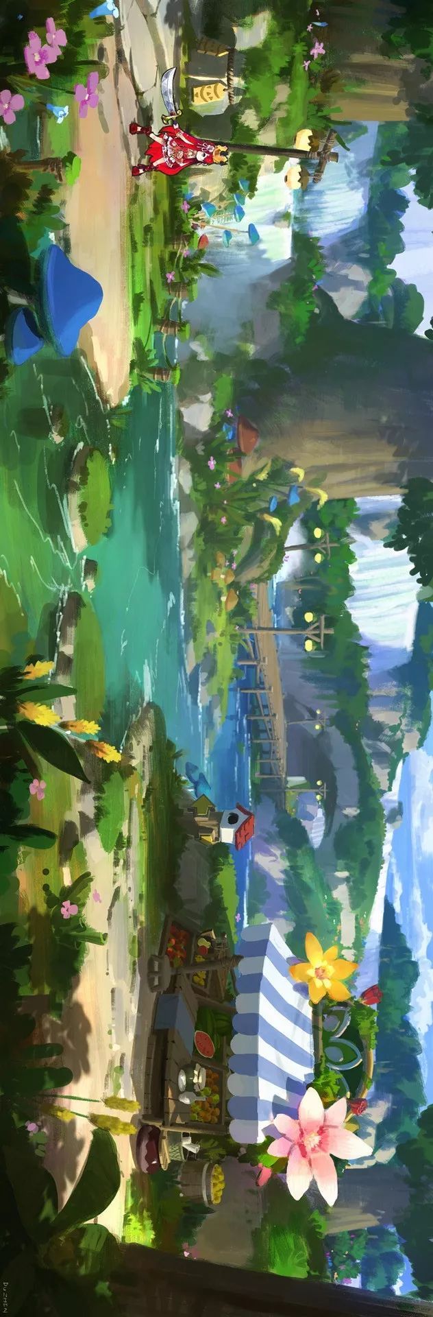 中式场景原画设计教程,国人插画师写实风格的插画欣赏