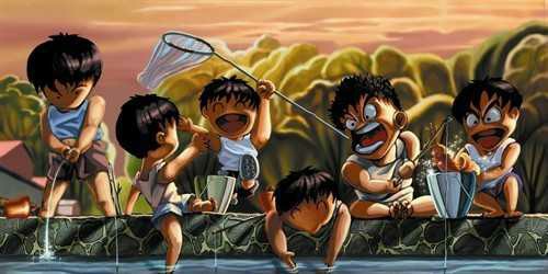 童年抓虾摸鱼趣事,童年抓鱼挖泥鳅