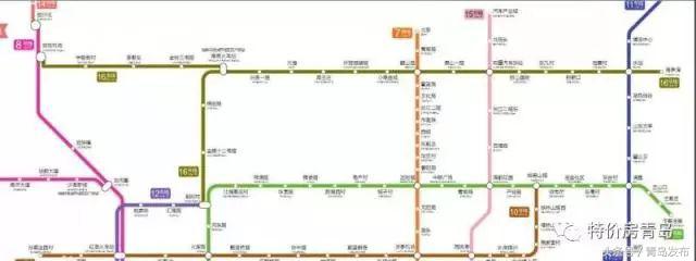 青岛市地铁16号线最新线路图,青岛西海岸地铁22号线最新线路图
