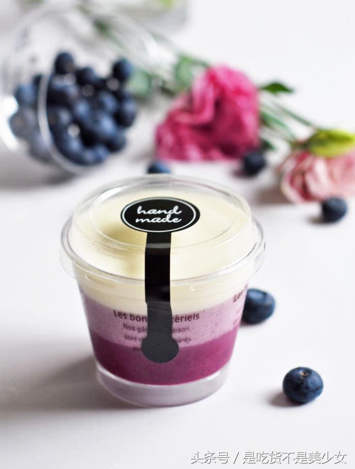 酸酸甜甜口感细腻的蓝莓酸奶蛋糕,简单而又高颜值蓝莓乳酪蛋糕