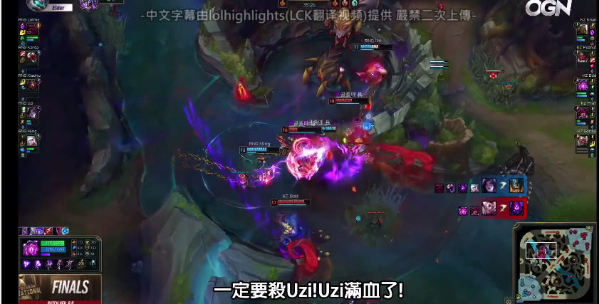 外国主播看uzi天秀卡莎完整视频,各国解说看uzi卡莎力挽狂澜