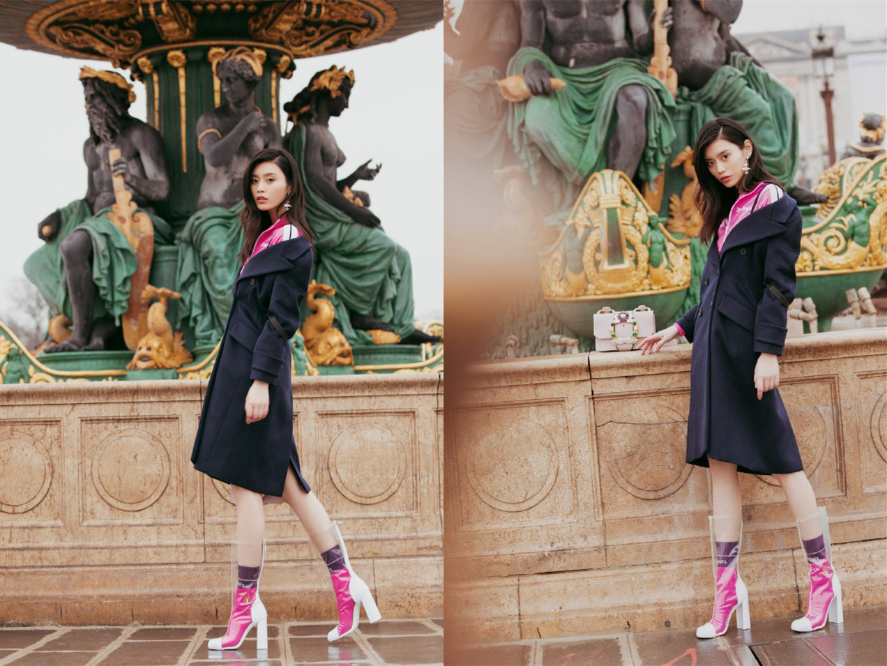 杨幂迪丽热巴同款短靴,杨幂迪丽热巴穿塑料鞋