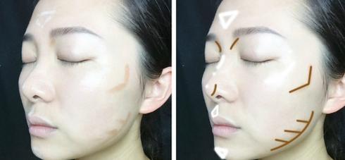 薇润姿双头高光修容棒,双头修容棒的使用步骤