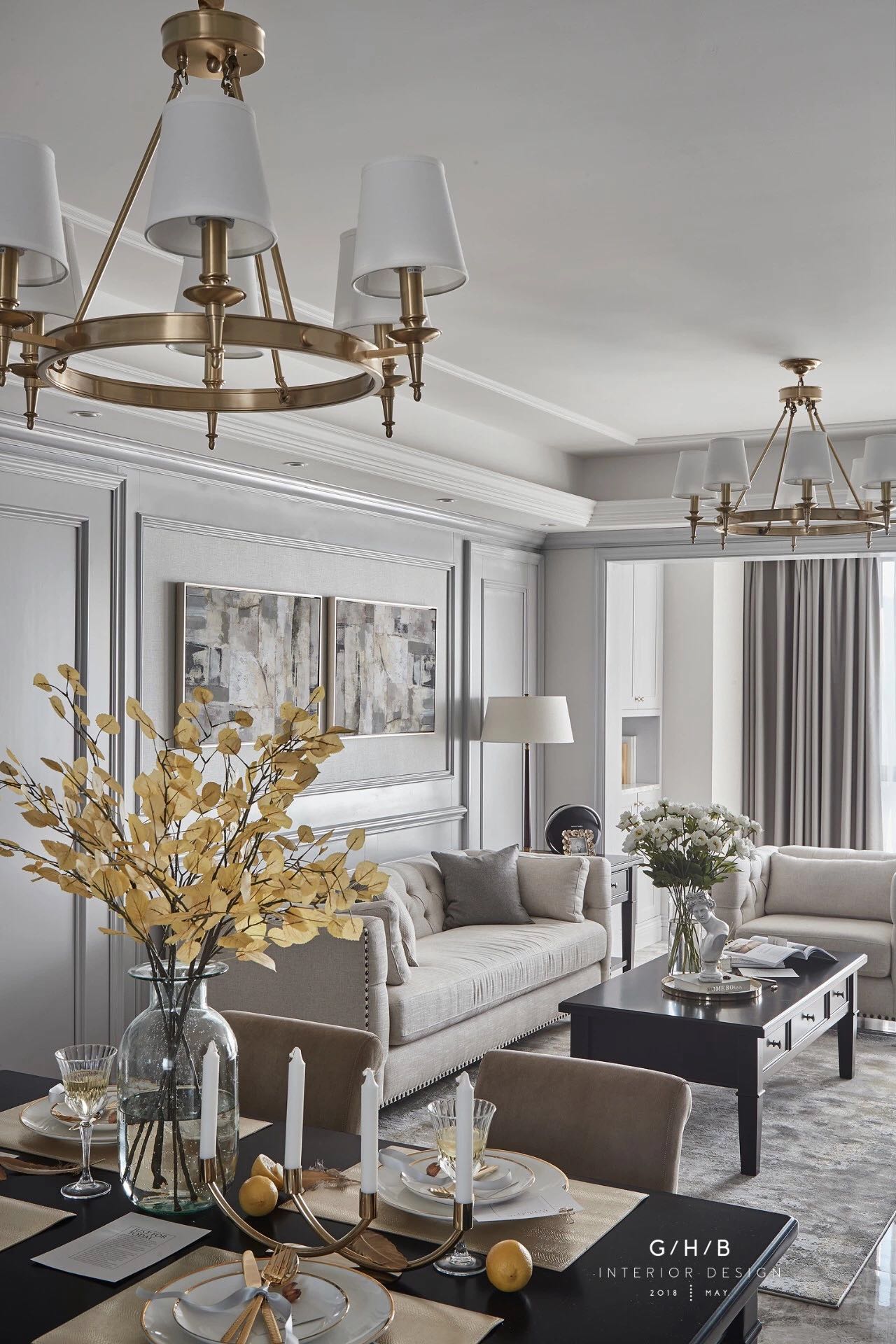 都市HUI-江阴院子美式风格135㎡