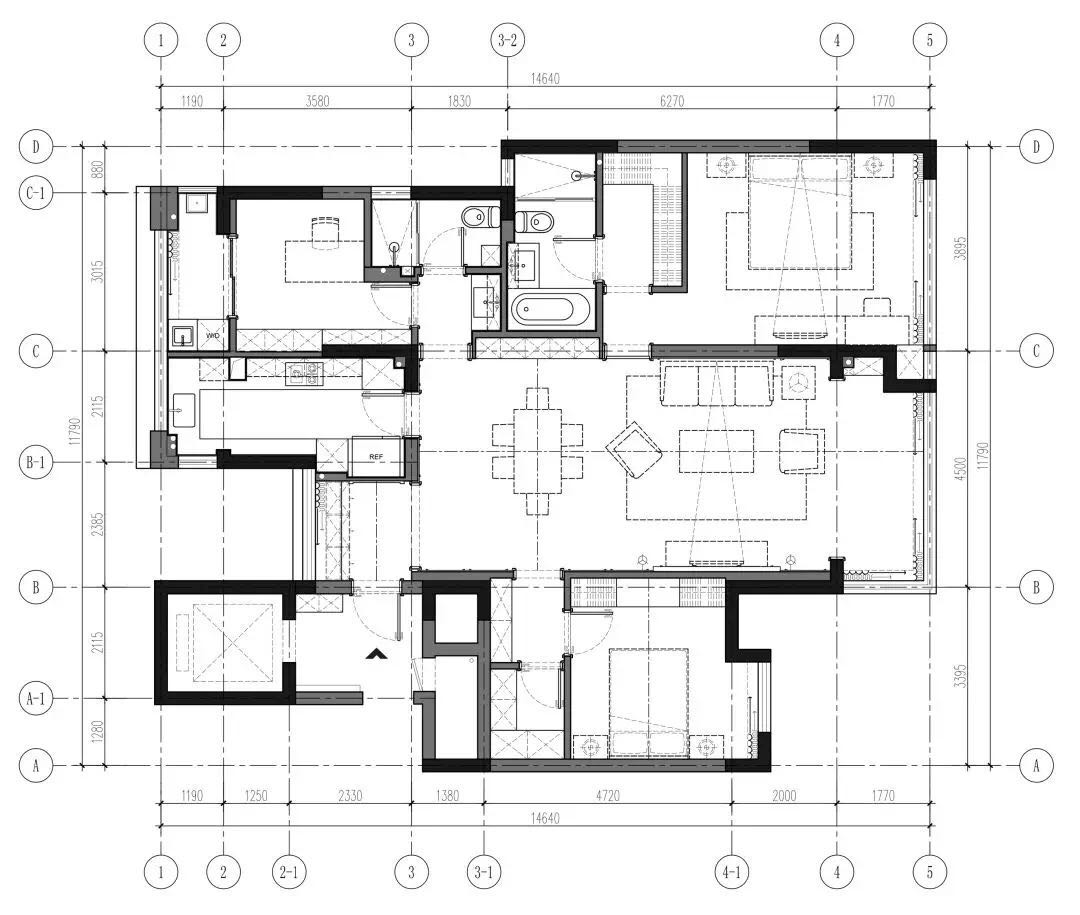 都市HUI-江阴院子美式风格135㎡