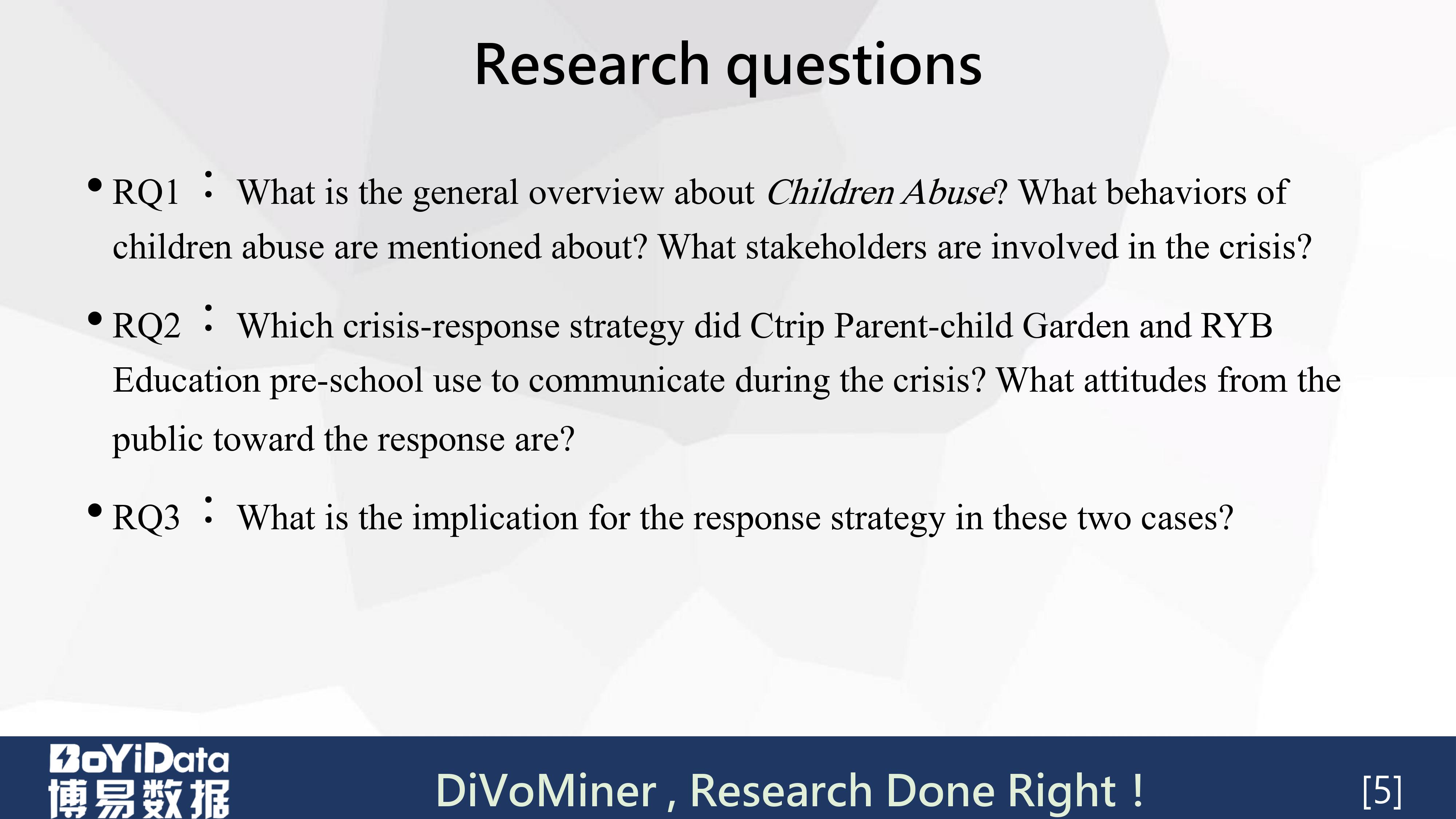 「学术分享PPT」《虐童事件中的危机公关策略管理》(英文)