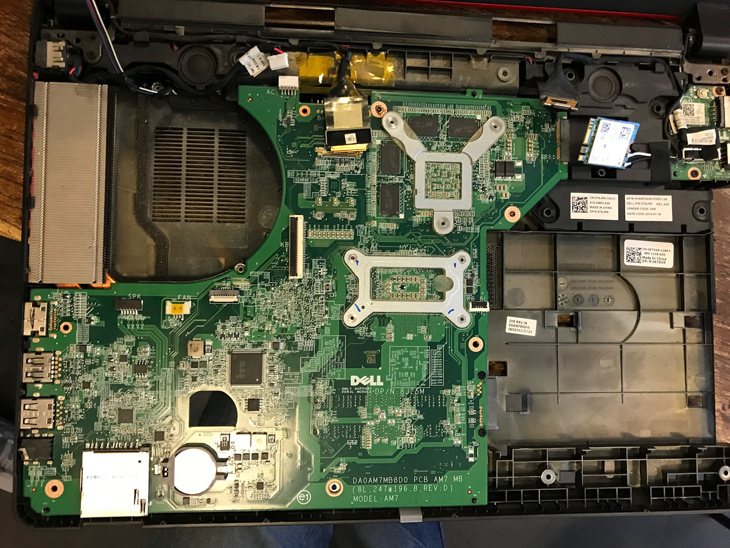 戴尔游匣14-7447升级,戴尔游匣14-7447清灰换硅脂