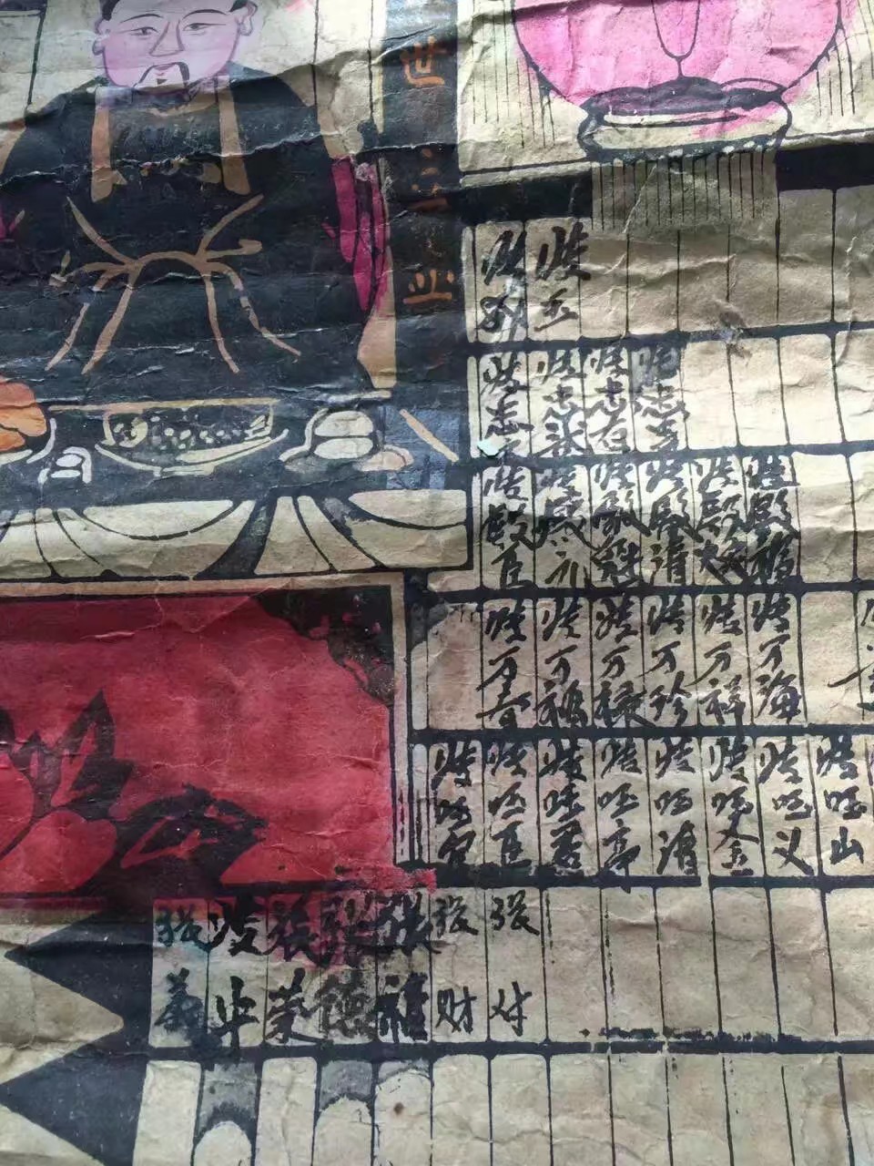 东北人供家谱挂画图片,东北人过年供家谱