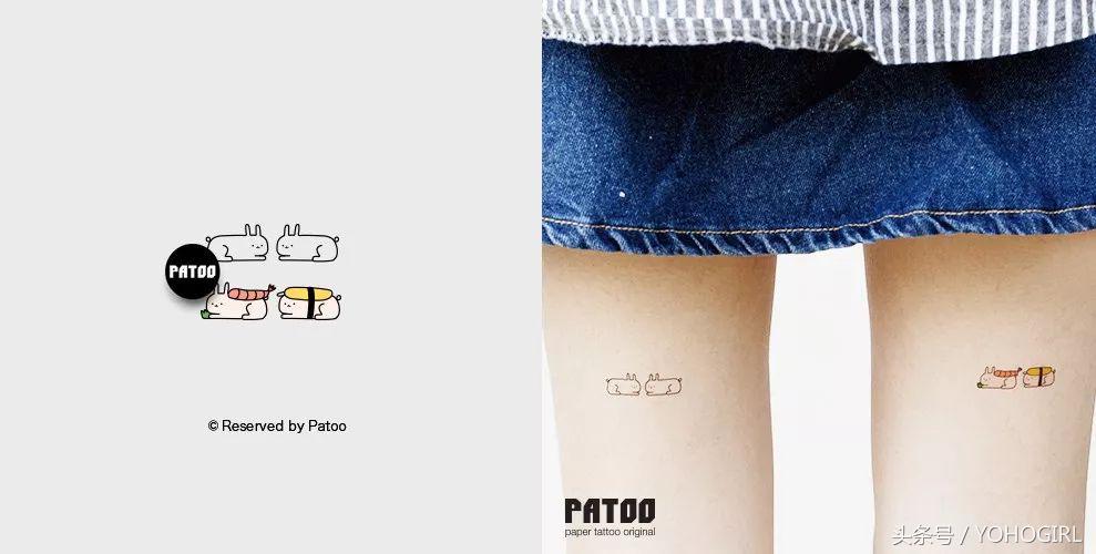 小清新简单的纹身,文艺清新纹身贴