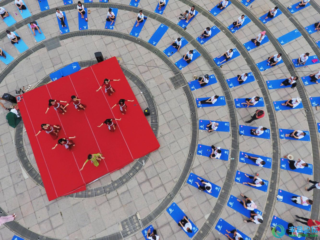 太壮观了！丰县栖凤园内上演千人瑜伽秀！